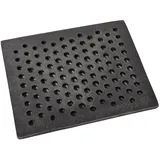 SEZAM Gussrost mit Löchern Ofenrost Ascherost Gußrost Kaminrost passend Kaminofen Tafelrost Rost Ofengitter Feuerrost Kohlerost Eckrost Verschiedene Abmessungen (25 x 19,5 cm)