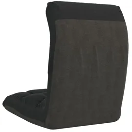 vidaXL Bodenstuhl Faltbar Schwarz Stoff
