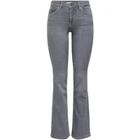 Only ONLBLUSH Life MID Flared Hosen Grau XL 32