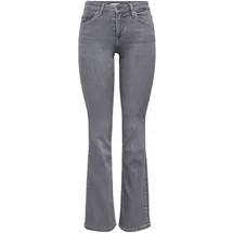 Only ONLBLUSH Life MID Flared Hosen Grau XL 32