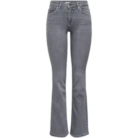 Only ONLBLUSH Life MID Flared Hosen Grau XL 32