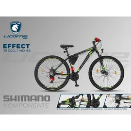 licorne bike gmbh Bike Effect Premium 29 Zoll schwarz/lime