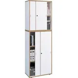 VCM Salia Aktenschrank 60 x 37,4 x 183 weiß