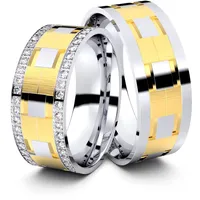 Trauringe Bad Kreuznach 333er Weifl-/Gelbgold - 4342