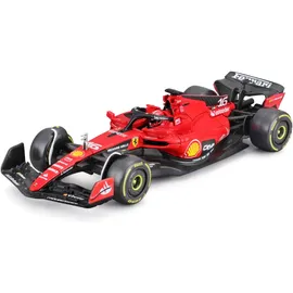 BBURAGO F1 Ferrari SF-23 #16 Leclerc (mit Helm, Maßstab 1:43)