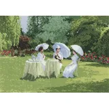Heritage Crafts Kreuzstich Set mit Zählmuster Ladies beim Essen