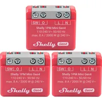 Shelly Relais 1PM Mini Gen4, 8 A, WLAN, Bluetooth,