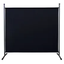 Quick Star Paravent Stellwand Outdoor Wetterfest in mehreren Größen - Farben - Motiven schwarz 178 cm x 180 cm x 51 cm
