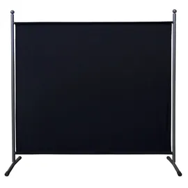 Quick Star Paravent Stellwand Outdoor Wetterfest in mehreren Größen - Farben - Motiven schwarz 178 cm x 180 cm x 51 cm