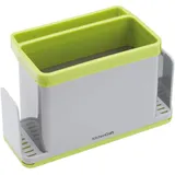 KitchenCraft Spülutensilien-Behälter 12 x 19,5 x 9 cm Grau/Grün