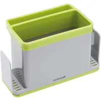 KitchenCraft Spülutensilien-Behälter 12 x 19,5 x 9 cm Grau/Grün