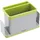 KitchenCraft Spülutensilien-Behälter 12 x 19,5 x 9 cm Grau/Grün