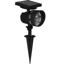 Luxform Gartenstrahler »Solar-Intelligente Hybrid-Erdspießleuchte -Montana« LED-Modul 1 Stk. Für den Außenbereich geeignet IP33, schwarz