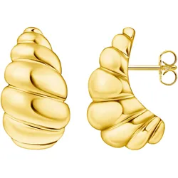 Paar Ohrstecker THOMAS SABO "Organische Formen Ohrstecker geschlungen, H2327-413-39", gold (gelbgoldfarben), Ohrringe, Damen, Silber 925 (Sterlingsilber)