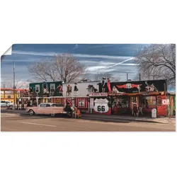 Artland Wandbild »Historische Route 66 in Seligman«, Amerika, (1 St.), als Leinwandbild, Poster in verschied. Größen Artland Farbe Bild(er): bunt