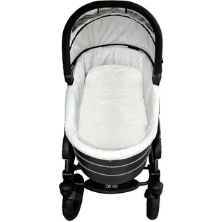 Babylammfell HEITMANN FELLE "Einlage - echtes Lammfell", Baby, Gr. B/L: 33cm x 73cm, beige (naturweiß), Baumwolle, Lammfell, winterlich, Wohndecken, ideal für Soft-Tragtaschen, Kinderwagen, Buggy, Kinderbett, waschbar