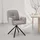 Homestyle4u Polsterstuhl grau Polyester drehbar 6er Set