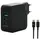 Mobilis - Netzteil - schnell, GaN - 100 Watt - Quick Charge, PD/PPS - 3 Ausgabeanschlussstellen (USB, 2 x USB-C)