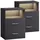 CASARIA Nachttisch Jamie 40 x 28 x 55 cm Anthrazit