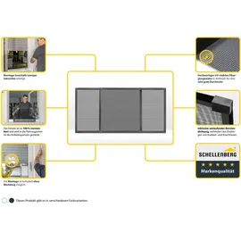 Schellenberg Insektenschutz-Fensterrahmen 75 x 100 cm Weiß