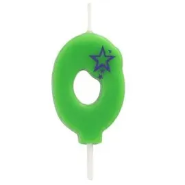 Papstar Zahlenkerze Mini 6,8 cm 15 St. Blau
