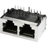 econ connect 3012S02 Multiport 2 x RJ45 3012S02 Buchse, Einbau horizontal Polzahl Sensoren 8P8C Metall 1 St.
