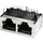 econ connect 3012S02 Multiport 2 x RJ45 3012S02 Buchse, Einbau horizontal Polzahl Sensoren 8P8C Metall 1 St.
