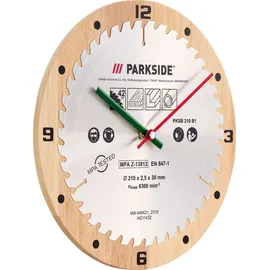 Parkside Sägeblatt Wanduhr 25 cm PWCP1 A1 Holz/Metall