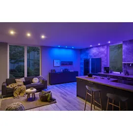 Paulmann LED Einbauleuchte 3er Set Nova Plus Coin 3x5,2W rund Eisen gebürstet