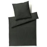 ELEGANTE Soft Stripes Gestreift Grau 155 x 220 cm + 40 x 80 cm