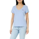 Levis Levi's Damen Perfect V-Neck T-Shirt,Brunnera Blue Cotton,L