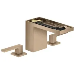 hansgrohe 3-Loch-Waschtischarmatur 110 Axor MyEdition A 150mm, m Pus-Op-Abl, o Pl, b r gol