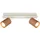 B.K.Licht Deckenstrahler 2-flammig schwenkbar 32 x 7 x 9 cm Grau/Braun