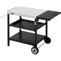 Royal Gourmet Grilltisch 70 x 50 cm Edelstahl schwarz
