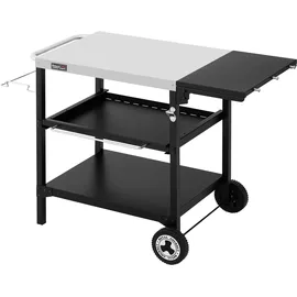 Royal Gourmet Grilltisch 70 x 50 cm Edelstahl schwarz