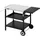 Royal Gourmet Grilltisch 70 x 50 cm Edelstahl schwarz