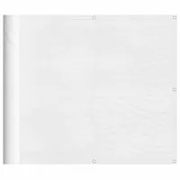 vidaXL Seitenmarkise 90 x 1000 cm Weiß Polyester