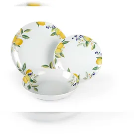 Excelsa Lemon Tafelservice 18-tlg. weiß/zitronen