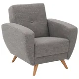 Max Winzer Sessel Jerry Flachgewebe 83 x 85 x 82 cm Grau