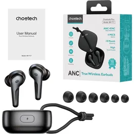 CHOETECH BH-T17 ANC+ENC Kabellose Kopfhörer (schwarz)