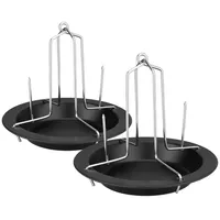 Wellgro Hähnchenhalter 2er Set Metall schwarz