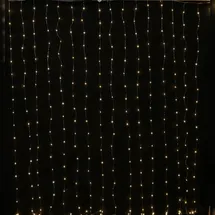 MARELIDA LED Lichtervorhang Draht 40 Stränge 3,9x2m Außen Weihnachten