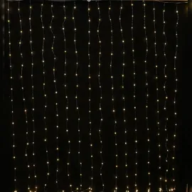 MARELIDA LED Lichtervorhang Draht 40 Stränge 3,9x2m Außen Weihnachten