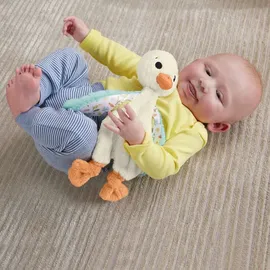 Fisher-Price Schmusegans 25 cm Blau/Orange/Weiß