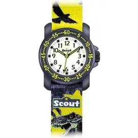 Scout Action Boys 30 mm Quarz Analog schwarz/ blau Textilarmband blau