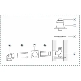 Buderus Grundbausatz GA-K Ø 80/125 mm