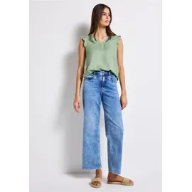 STREET ONE V-Neck Top Grün 34