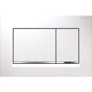 Geberit Sigma30 Betätigungsplatte für 2-Mengen-Spülung weiß/hochglanz-verchromt 115.883.KJ.1