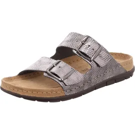 ROHDE Damen Pantolette Schnalle Rodigo-D 5872, Größe:41 EU, Farbe:Grau - Grau - 41