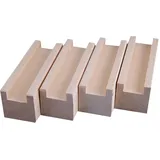 10cm hoher Holzmöbelheber Möbelerhöher Betterhöhung Möbelerhöhung Tischerhöher,Möbelfüße Geeignet für Möbel Erhöhen Ansteigen 4-Teiliges Set (1.8cm)